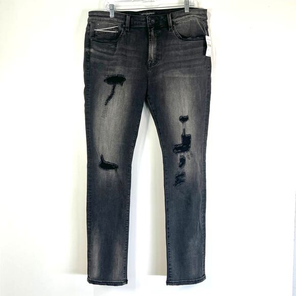 Cult of Individuality Punk Distressed Super Skinny Jeans Men's - Picture 2 of 14